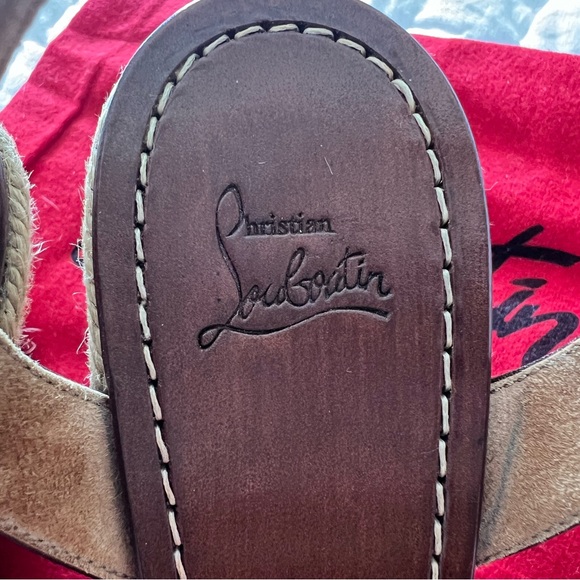 Christian Louboutin:  The Mariza Zeppa espadrille sandals size 37 - Picture 8 of 8